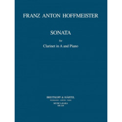 Sonata for Clarinet in A and piano. F.A. Hoffmeister