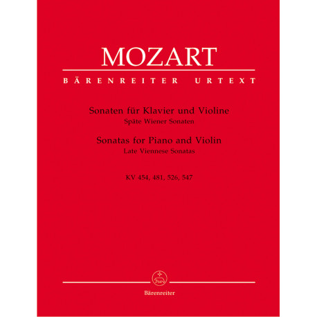 Sonatas for Piano and Violin Mozart