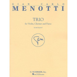 Trio for Vio and Piano. Gian Carlo Menotti