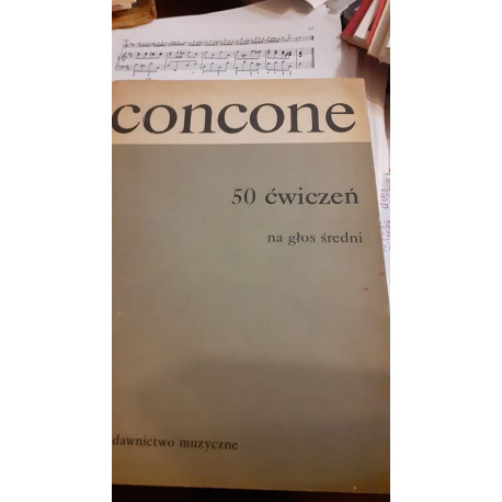 Giuseppe Concone  50 ćwiczeń na głos średni z fortepianem op. 9