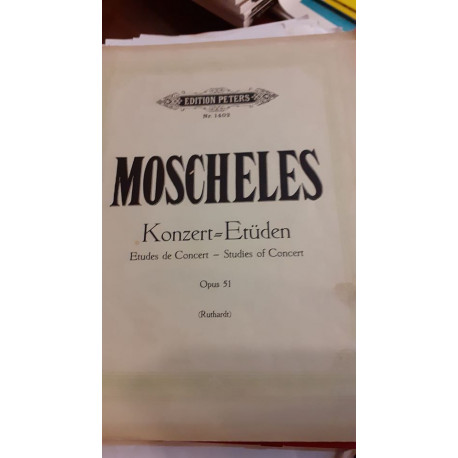 Etudes de Concert. Moscheles
