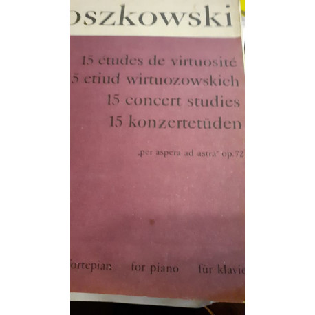 15 etiud wirtuozowskich. M. Moszkowski
