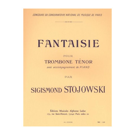 Fantaisie pour Trombone Tenor. Stojowski