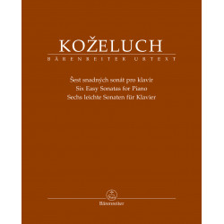 Kozeluch, Leopold Six Easy Sonatas for Piano