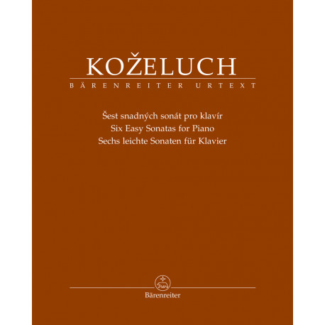 Kozeluch, Leopold Six Easy Sonatas for Piano