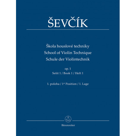 School of Violin Technique op.1 Otakar Sevcik