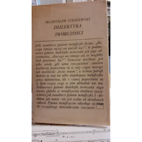 Dialektyka twórczości. W.Stróżewski