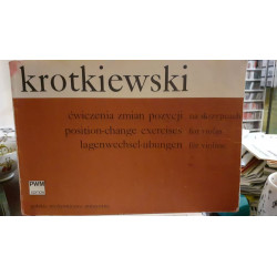 Witold Krotkiewski  Ćwiczenia zmian pozycji na skrzypce solo