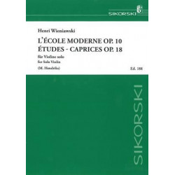 Henryk Wieniawski: L'École Moderne-Études-Caprices für Violine solo