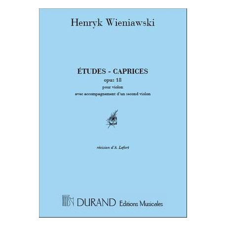 Henryk Wieniawski: Etudes Caprices Op 18 2 Violons
