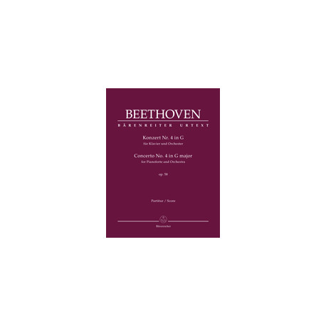 Beethoven, Ludwig van Concerto for Pianoforte and Orchestra no. 4 in G major op. 58