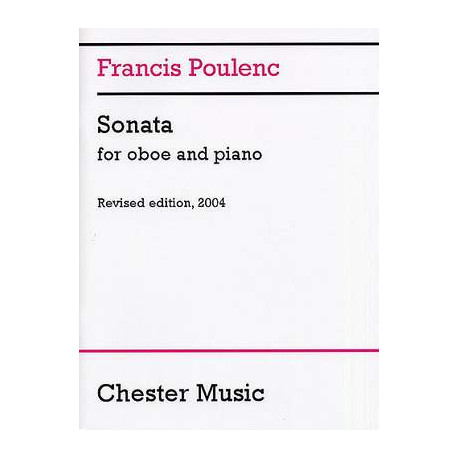 Francis Poulenc: Sonata For Oboe And Piano