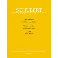 Schubert, F: Sonatinas for Violin (3 Sonatas)