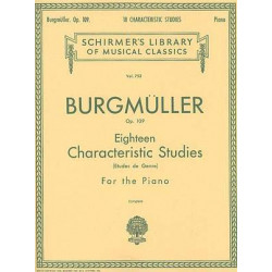 Burgmüller: 18 Characteristic Studies, Op. 109