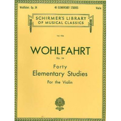 Franz Wohlfahrt: 40 Elementary Studies, Op. 54