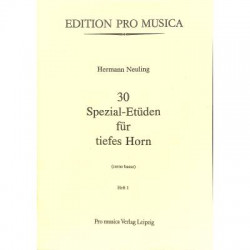 Hermann Neuling: 30 Spezial-Etüden Band 1