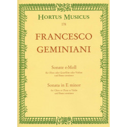 Geminiani, F: Sonata in E minor