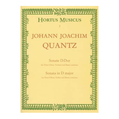 Quantz, J: Sonata in D from Fuerstenbergiana