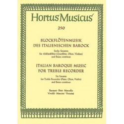 Various Composers: Italian Baroque Music for Treble Recorder