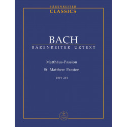 Bach, JS: Saint Matthew Passion (BWV 244) (Urtext) (G-E)