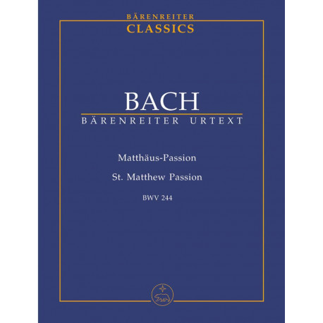 Bach, JS: Saint Matthew Passion (BWV 244) (Urtext) (G-E)