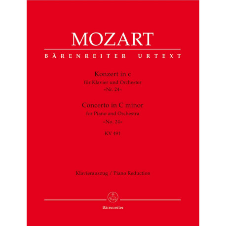 Mozart, WA: Concerto for Piano No.24 in C minor (K.491) (Urtext)