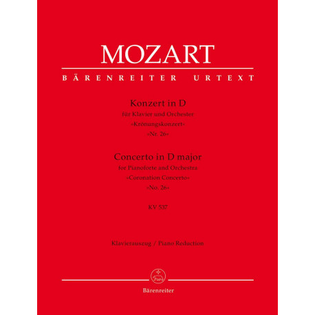 Mozart, Wolfgang Amadeus: Concerto for Pianoforte and Orchestra no. 26