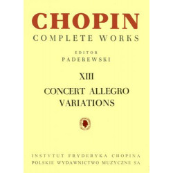 Fryderyk Chopin  Allegro de Concert. Wariacje, CW na fortepian
