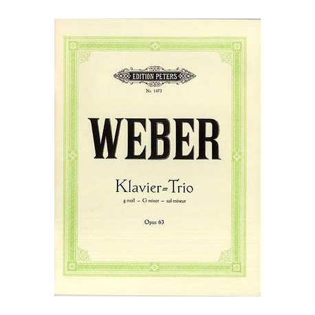 Weber, C: Trio in G minor Op.63