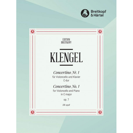 Trio for violin,violoncello and piano ( Children's trio )  C dur op.35 nr 1 Julius Klengel