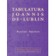 Tabulatura Joannis de Lublin Repertuar I