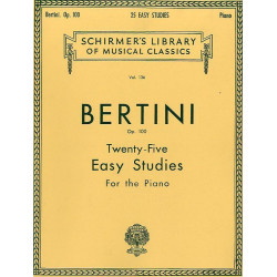 Henri Bertini: 25 Easy Studies, Op. 100
