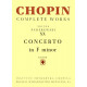 Chopin  Koncert f-moll op. 21 na fortepian i orkiestrę, CW partytura