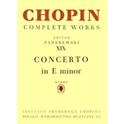 Chopin  I Koncert e-moll op. 11 na fortepian i orkiestrę, CW partytura