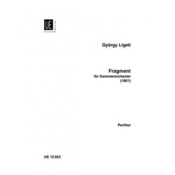 Ligeti Fragment Kammerorchester Score