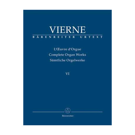 Vierne, L: Organ Works Vol. 6: Symphonie No.6, Op.59 (Urtext)