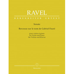 Maurice Ravel: Sonata / Berceuse sur le nom de Fauré