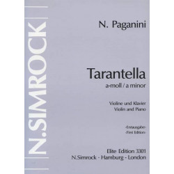 Paganini, N: Tarantella in A Minor