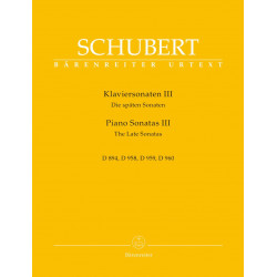 Schubert  Franz: Piano Sonatas III D 894, 958, 959, 960  urtext