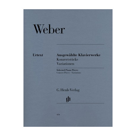 Ausgewahlte Klavierwerke. Weber