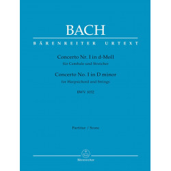 Koncert na klawesyn i smyczki nr 1 d-moll (partytura )  BWV 1052 J.S. Bach