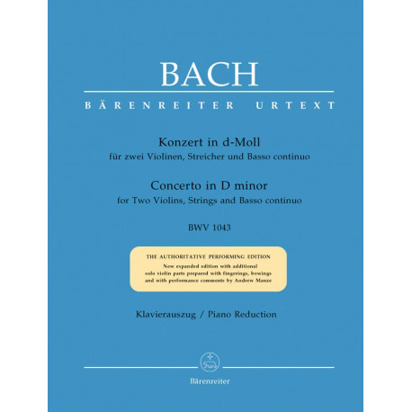 Koncert d-moll na dwoje skrzypiec BWV1043 (wyciąg fortepianowy)  J. S. Bach