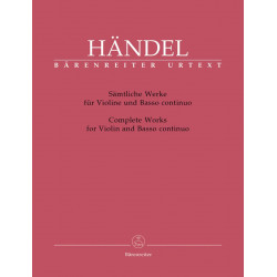 Complete Works for Violin & Basso continuo. (Urtext)  Handel