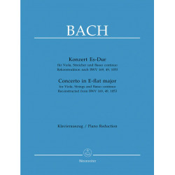 Bach, JS: Concerto for Viola in E-flat (reconstruction based on BWV 169, 49, 1053) (Fischer)