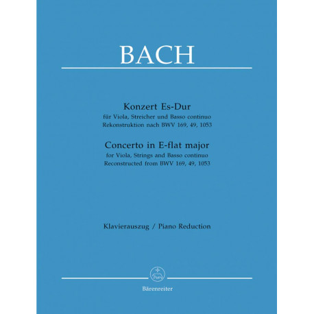 Bach, JS: Concerto for Viola in E-flat (reconstruction based on BWV 169, 49, 1053) (Fischer)
