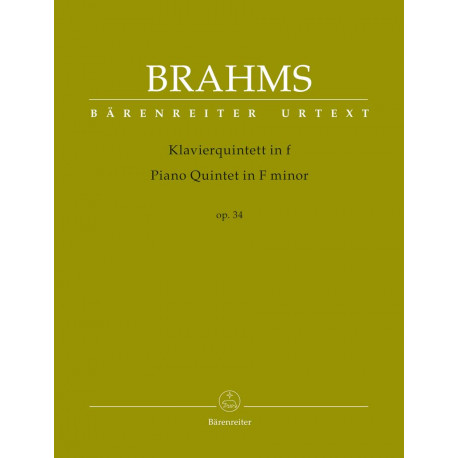 Piano Quintet in F minor op. 34  Johannes Brahms