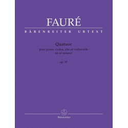 Piano Quartet No. 1 in C minor, Op.15 (Urtext) Gabriel Faure