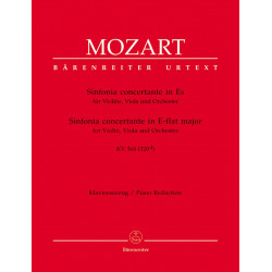 Sinfonia concertante in E-flat (K.364) (K.320d) for Violin, Viola & Orchestra (Urtext) Wolfgang A. Mozart