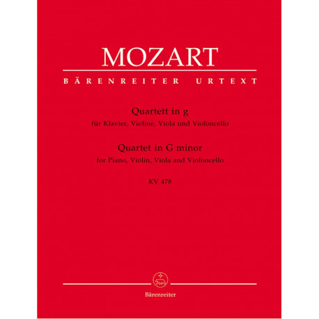 Piano Quartet in G minor (K.478) (Urtext) W. Amadeusz Mozart