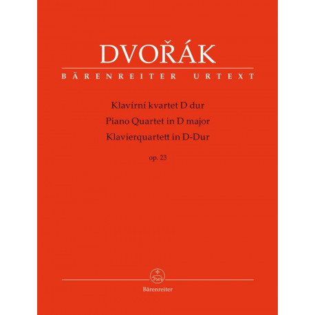 Piano Quartet in D major op. 23 Antonin Dvorak